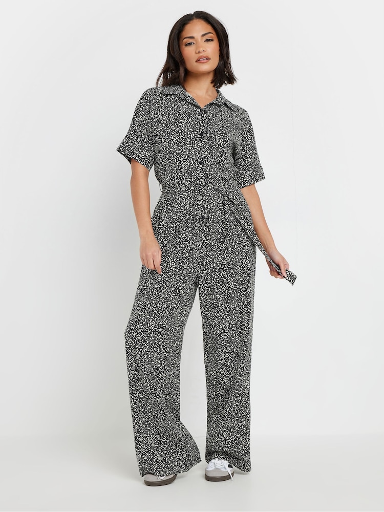 PixieGirl Petite Geometric Wide Leg Jumpsuit - Imagen 1 de 5