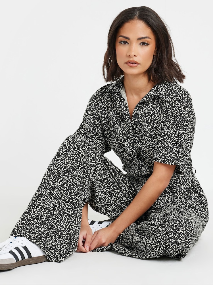 PixieGirl Petite Geometric Wide Leg Jumpsuit - Imagen 2 de 5