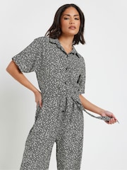 PixieGirl Petite Geometric Wide Leg Jumpsuit - Imagen 5 de 5
