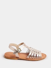 Yours Curve Gold Extra Wide Fit Open Toe Fisherman Sandals - Image 3 of 5