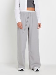 PixieGirl Petite Grey Textured Pinstripe Boxer Trousers - Image 2 of 5