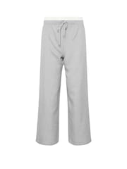 PixieGirl Petite Grey Textured Pinstripe Boxer Trousers - Image 5 of 5