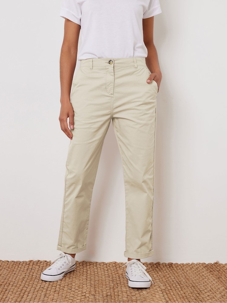 M&Co Natural Petite Chino Trousers - Image 2 of 5 M&Co Natural Petite Chino Trousers - Image 2 of 5