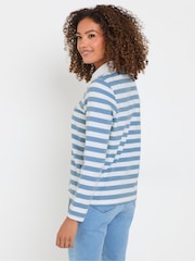 M&Co Blue Long Sleeve Polo Shirt - Image 3 of 6