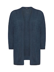 Yours Curve Blue Tape Yarn Cardigan - Image 5 of 9