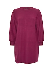Yours Curve Pink Soft Touch Jumper Dress - Image 5 of 5