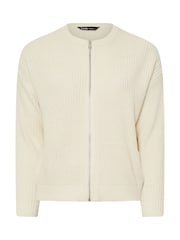 Yours Curve Natural Zip Through Knitted Bomber Jacket - Image 2 of 5