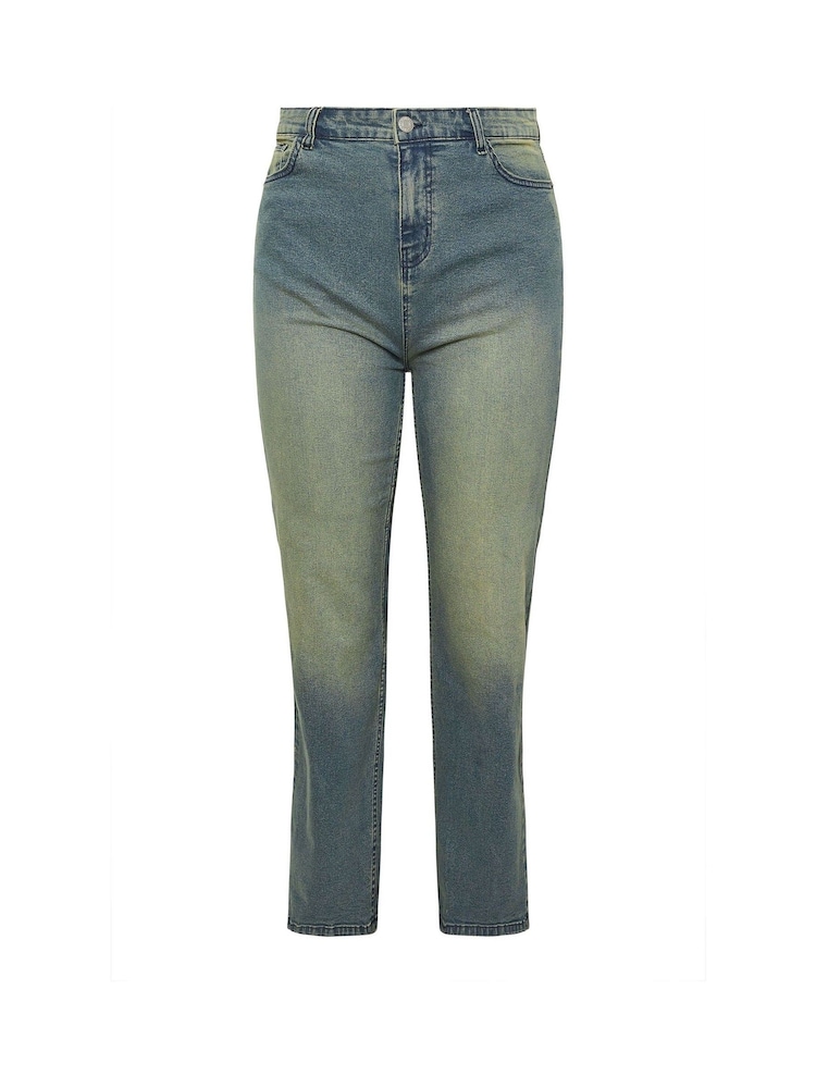 Yours Curve Sandblasted Wide Leg Jeans - Imagen 6 de 6 Yours Curve Sandblasted Wide Leg Jeans - Imagen 6 de 6