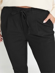 Yours Curve Tie Waist Straight Leg Trousers - صورة 4 من 5