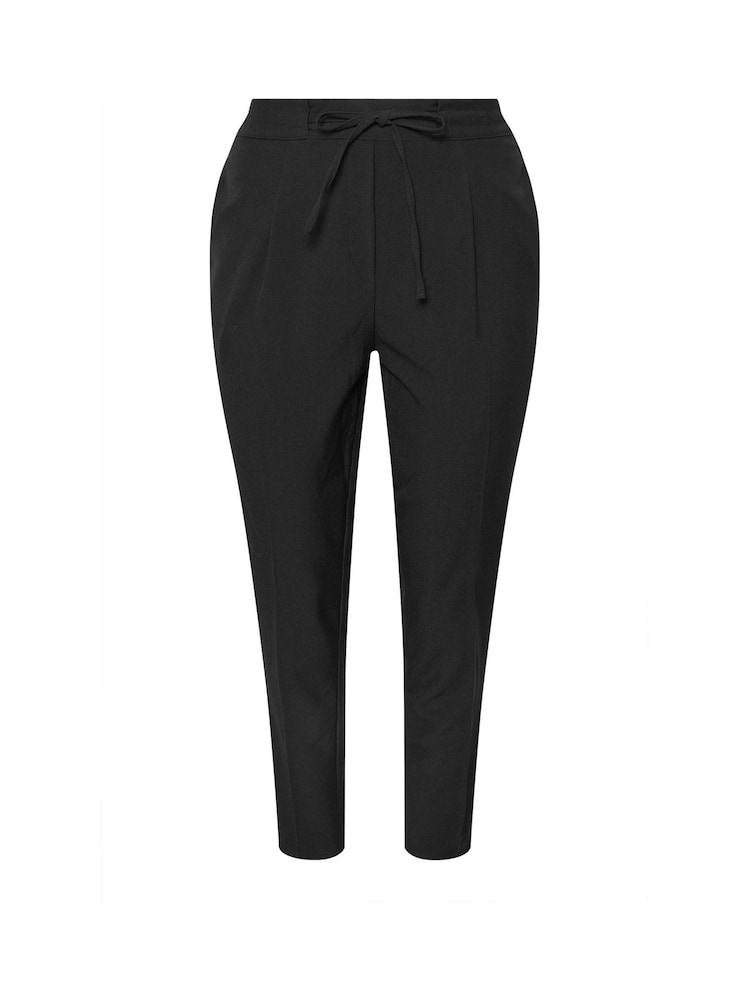 Yours Curve Tie Waist Straight Leg Trousers - صورة 5 من 5