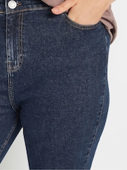 Yours Curve Blue AVA Capri Trousers - Image 4 of 5
