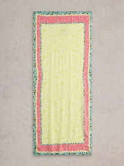 White Stuff Yellow Animal Print Patchwork Scarf - Image 2 of 3