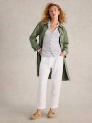 White Stuff White Charlie 100% Linen Shirt - Image 4 of 6