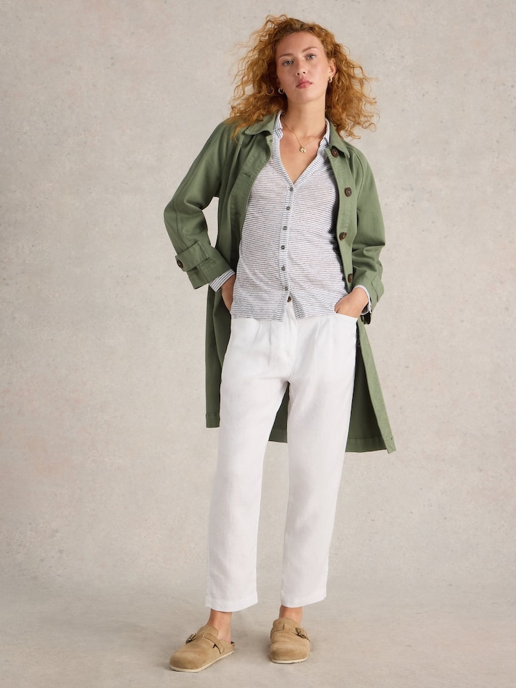 White Stuff White Charlie 100% Linen Shirt - Image 4 of 6