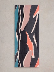 White Stuff Black Abstract Print Scarf - Image 2 of 3