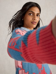 White Stuff Blue Olive Floral Jumper - Image 5 of 7