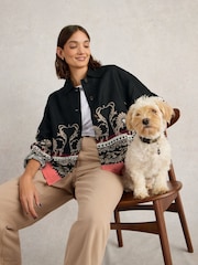 White Stuff Black Carrie 100% Linen Jacket - Image 1 of 6