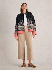 White Stuff Black Carrie 100% Linen Jacket - Image 2 of 6