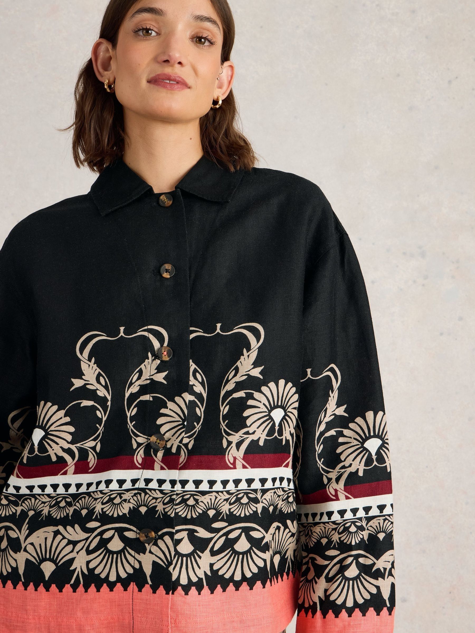 ジャケット・アウター argue MAILLE BLANCHE LINEN JACKET/BLACK argue MAILLE BLANCHE LINEN JACKET/BLACK - メルカリ