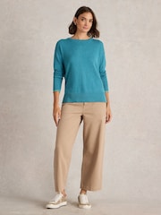 White Stuff Blue Olive Jumper - Image 3 of 6