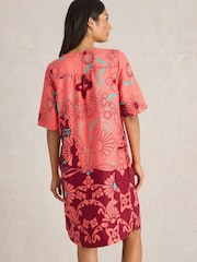 White Stuff Red June 100% Linen Dress - Image 2 of 6