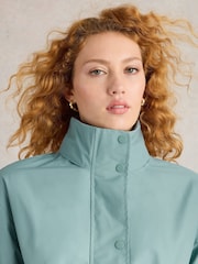 White Stuff Blue Lexi Waterproof Coat - Image 4 of 6