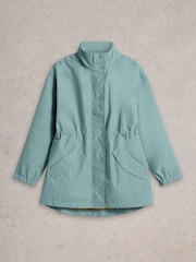 White Stuff Blue Lexi Waterproof Coat - Image 5 of 6