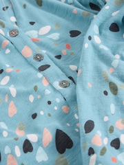 White Stuff Blue Annie Jersey 100% Cotton Shirt - Image 6 of 6