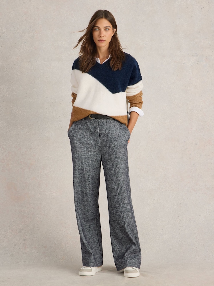 White Stuff Natural Cerie Chevron Jumper - Image 3 of 6