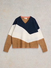 White Stuff Natural Cerie Chevron Jumper - Image 5 of 6