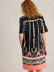 White Stuff Black June 100% Linen Dress - Image 2 of 6