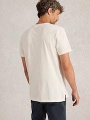 White Stuff Lilypad Graphic 100% Cotton T-Shirt - Image 2 of 6