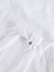 White Stuff White Annie Broderie Jersey 100% Cotton Shirt - Image 6 of 6