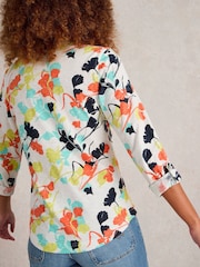 White Stuff White Annie Jersey 100% Cotton Shirt - Image 2 of 6