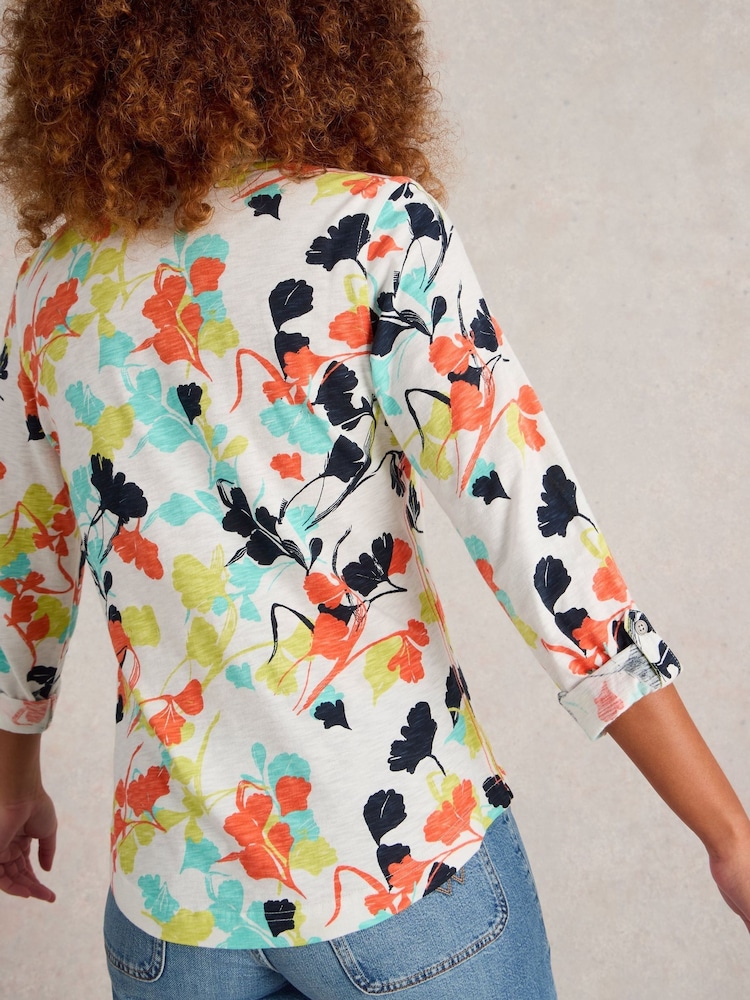 White Stuff White Annie Jersey 100% Cotton Shirt - Image 2 of 6