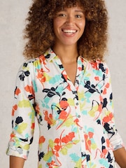 White Stuff White Annie Jersey 100% Cotton Shirt - Image 3 of 6