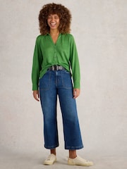 White Stuff Green Charlie 100% Linen Shirt - Image 1 of 6