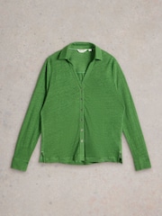 White Stuff Green Charlie 100% Linen Shirt - Image 5 of 6