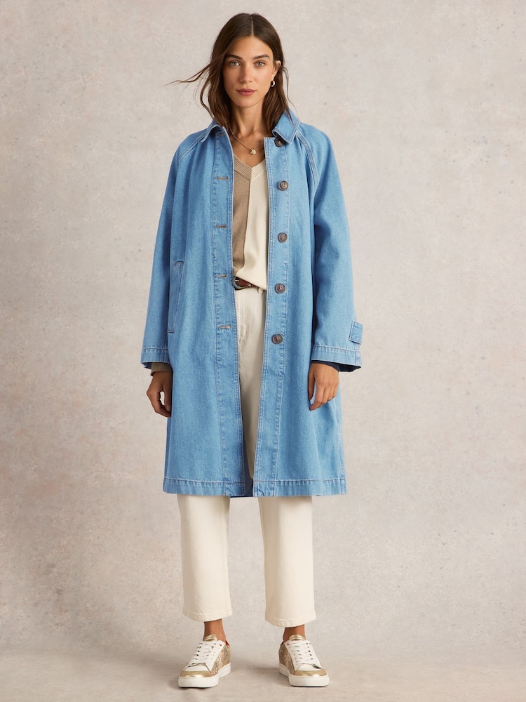 White Stuff Oakleigh Denim-Mantel - Bild 1 von 7 White Stuff Oakleigh Denim-Mantel - Bild 1 von 7