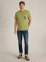 White Stuff Octopus Graphic 100% Cotton T-Shirt - Image 1 of 6