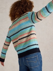White Stuff Blue Palermo Stripe Jumper - Image 2 of 6