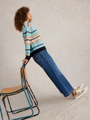 White Stuff Blue Palermo Stripe Jumper - Image 3 of 6