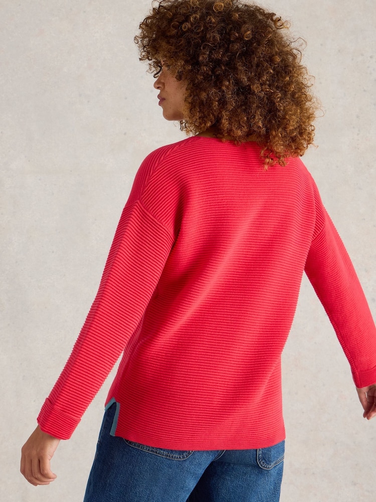 White Stuff Pink Jana Jumper - Image 2 of 6