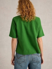 Verde - Blusa en mezcla de lino Ash de White Stuff - Imagen 3 de 6