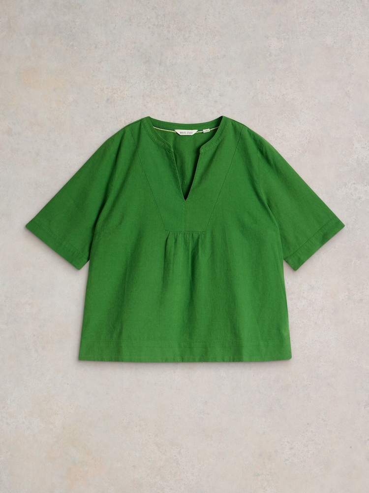 Verde - Blusa en mezcla de lino Ash de White Stuff - Imagen 6 de 6