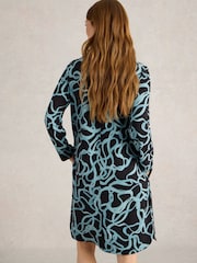 White Stuff Black June Jersey 100% Cotton Dress - Image 2 of 6