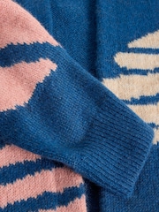 White Stuff Blue Louisa Longline Cardigan - Image 6 of 6