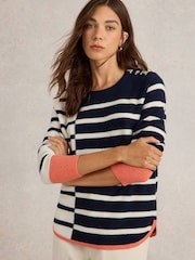 White Stuff Blue Emma Jumper - Image 2 of 6