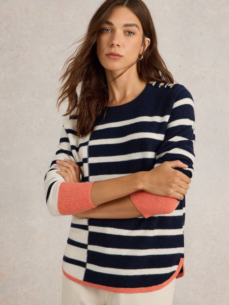 White Stuff Blue Emma Jumper - Image 2 of 6