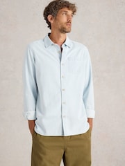 White Stuff Blue Fine Stripe Long Sleeve Shirt - Image 1 of 6